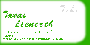 tamas lienerth business card